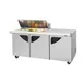 Turbo Air TST-72SD-18M-N 72" Mega Top Sandwich/Salad Prep Table w/ 3 Doors, 18 Pans 1 image