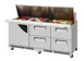 Turbo Air TST-72SD-30-D4R(L)-FB-N 72" Mega Top Sandwich and Salad Prep Table w/ 1 Door & 4 Drawers, 30 Pans 1 image