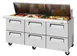 Turbo Air TST-72SD-30-D6-N 72" Mega Top Sandwich/Salad Prep Table w/ 6 Drawers, 30 Pans 1 image