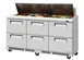 Turbo Air TST-72SD-D6-FB-N 72" 3-Section Sandwich and Salad Prep Table w/ 6 Drawers, 18 Pans, Stainless Steel 1 image
