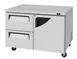 Turbo Air TUF-48SD-D2R-N 48" 2-Section Undercounter Freezer w/ 2 Drawers & 1 Door, 12 cu. ft. 1 image
