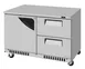 Turbo Air TUR-48SD-D2R(L)-FB-N 48" 1-Door 2-Drawer Undercounter Refrigerator, Front Breathing, 11.1 cu ft. 1 image