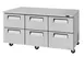 Turbo Air TUR-72SD-D6-N 72" 6-Drawer Undercounter Refrigerator, Stainless Steel, Front-Breathing, 18.8 cu. ft. 1 image