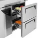 Turbo Air TWF-48SD-D2-N 48" 2-Section Worktop Freezer w/ 2 Drawers & 1 Door, 12 cu. ft. 7 image