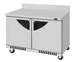 Turbo Air TWF-48SD-FB-N 48" 2-Section Worktop Freezer w/ 2 Doors, Front Breather, 14.8 cu. ft. 1 image