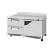 Turbo Air TWR-60SD-D2R(L)-FB-N 60" 2-Section Worktop Refrigerator w/ 1 Door & 2 Drawers 1 image