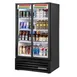True TVM-30-HC~VM01 30" 2-Section Swing Glass Door Visual Refrigerated Merchandiser 1 image