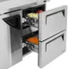 Turbo Air TWR-48SD-D2-N 48" 2-Section Worktop Refrigerator w/ 1 Door & 2 Drawers, 12 cu. ft. 5 image