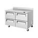Turbo Air TWR-48SD-D4-N 48" 2-Section Worktop Refrigerator w/ 4 Drawers, 12 cu. ft. 1 image