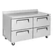 Turbo Air TWR-60SD-D4-N 60" 2-Section Worktop Refrigerator w/ 4 Drawers, 16 cu. ft. 2 image