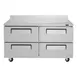 Turbo Air TWR-60SD-D4-N 60" 2-Section Worktop Refrigerator w/ 4 Drawers, 16 cu. ft. 3 image