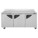 Turbo Air TWR-72SD-N 72" 3-Section Worktop Refrigerator w/ 3 Doors, 19 cu. ft. 2 image