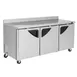 Turbo Air TWR-72SD-N 72" 3-Section Worktop Refrigerator w/ 3 Doors, 19 cu. ft. 3 image