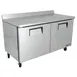 True TWT-60-HC 60" 2-Section Worktop Refrigerator w/ 2 Doors, Rear Mounted 2 image