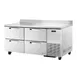 True TWT-67D-4-HC~SPEC3 67" 2-Section Worktop Refrigerator w/ 4 Drawers, Stainless Steel 1 image