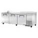 True TWT-93-HC 93" 3-Section Worktop Refrigerator w/ 3 Doors, Side Mount Front Breather 1 image