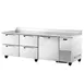 True TWT-93D-4-HC~SPEC3 93" 3-Section Worktop Refrigerator w/ 4 Drawers & 1 Door 1 image