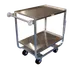 Winholt UC-2-2133SS Stainless Steel 2-Shelf Stocking Utility Cart w/ 500 lbs Per Shelf Capacity 1 image