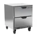 Beverage Air UCFD27AHC-2 27" 1-Section Undercounter Freezer w/ 2 Drawers, 6 cu. ft. 1 image