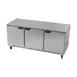 Beverage Air UCR72AHC 72" Three Section Undercounter Refrigerator w/ 3 Doors, 17.88 cu. ft. 2 image