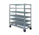 FWE UCU-72-609AL Aluminum Queen Mary Banquet Cart w/ 6 Shelves, 9-1/2" Spacing 1 image