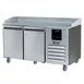 U-Line UCPP466-SS61A 65" Two Section Refrigerated Pizza Prep Table w/ 2 Doors, 14 cu. ft. 1 image