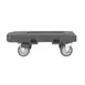 Vollrath 1695-1 Heavy Duty Aluminum Utility Dolly, 350 lbs, Dark Gray, 6" Pneumatic Wheels 1 image