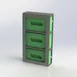 Nemco 69910-3 Glove Station, Triple-Box, 10-1/4"L x 3-5/8"W x 18-1/4"H, Wall Mount, Stainless Steel 1 image