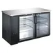 U-STAR USBB-5928G 59" Back Bar Bottle Cooler by Admiral Craft w/ 2 Glass Doors, 19.0 cu. ft. 1 image