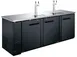 U-STAR USBD-9028/2 90" Draft Beer Cooler/Dispenser w/ 32 cu. ft. 4 Half Kegs, 2 Towers 1 image