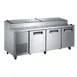 U-STAR USPZ-3D 92" 3-Section Refrigerated Pizza Prep Table w/ 3 Doors, 24 cu. ft. 1 image