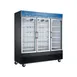 Coldline D80-B - 3‑Section Glass Door Freezer, 58.3 cu ft, Black, White Liner, LED, R290 Refrigerant 1 image
