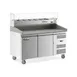 Coldline PDR-60-SG 60" 2-Door Refrigerated Pizza Prep Table, 6 1/3 Size Pans 1 image
