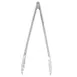 Winco UT-12 12" Stainless Steel Heavy Weight Utility Tongs 2 image