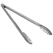 Winco UT-16 Stainless Steel Utility Tongs with Scalloped Edge 4 image