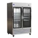 Valpro VP2RG-HC 54" 2-Section Reach-In Refrigerator w/ 2 Glass Doors, Bottom Mount, Stainless Steel, 49 cu. ft. 1 image
