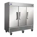 Valpro VP3R-HC 81" 3-Section Reach-In Refrigerator w/ 3 Solid Doors, Bottom Mount, Stainless Steel, 72 cu. ft. 1 image