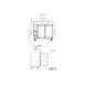 Valpro VP48G 49" Refrigerated Back Bar Cabinet w/ 10.5 Cu Ft, 2 Glass Doors, 4 Shelves, Digital 2 image