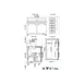 Valpro VP48S-HC 48" Two Section Sandwich/Salad Prep Table w/ 2 Doors, 12 Pans 3 image