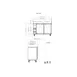 Valpro VP60G 61" Refrigerated Back Bar Cabinet w/ 14 Cu Ft, 2 Glass Doors, 4 Shelves, Digital 2 image