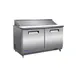 Valpro VP60S-HC 61" 2-Door Sandwich and Salad Prep Table, 16 Pans, Stainless Steel 1 image