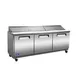 Valpro VP72S-HC 72" 3-Door Sandwich and Salad Prep Table, 18 Pans, Stainless Steel 1 image