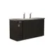 Valpro VPBD3-2 61" Draft Beer Cooler w/ 2 Kegs, 14.16 cu. ft., 2 Single-Tap Towers, Black 1 image