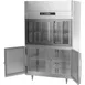 Victory DRSA-2D-S1-HD-HC 52" 2-Section Reach-In Refrigerator w/ 2 Sliding Glass & 2 Swing Solid Half Doors, Aluminum Interior, 45 cu. ft. 5 image