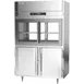 Victory DRSA-2D-S1-PT-HD-HC 52" 2-Section Pass-Thru Refrigerator, 4 Glass Sliding & 4 Solid Hinged Half Doors, Aluminum Interior, 48.5 cu ft 3 image