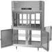 Victory DRSA-2D-S1-PT-HD-HC 52" 2-Section Pass-Thru Refrigerator, 4 Glass Sliding & 4 Solid Hinged Half Doors, Aluminum Interior, 48.5 cu ft 5 image