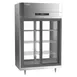 Victory DRSA-2D-S1-PT-LD-HC 52" 2-Section Pass-Thru Refrigerator w/ 4 Glass Sliding Full Doors, Aluminum Interior, 48.5 cu ft 1 image