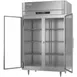 Victory FS-2N-S1-GD-HC 58" 2-Section Reach-In Freezer w/ 2 Glass Doors, Top Mounted, 41 cu. ft., Stainless Steel 4 image