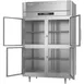 Victory FS-2N-S1-HG-HC 58" 4-Half Glass Door 2-Section Reach-In Freezer, Top Mounted, 41 cu. ft., Stainless Steel 5 image
