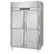Victory HS-2D-1-PT-HD 2-Section Pass-Thru Heated Cabinet, 46.5cuft, 8 Solid Doors, 6 Shelves, Stainless Steel 1 image